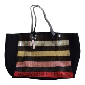 Weekender Bag Sequin Tote New With Tag VS Victoria's Secret
